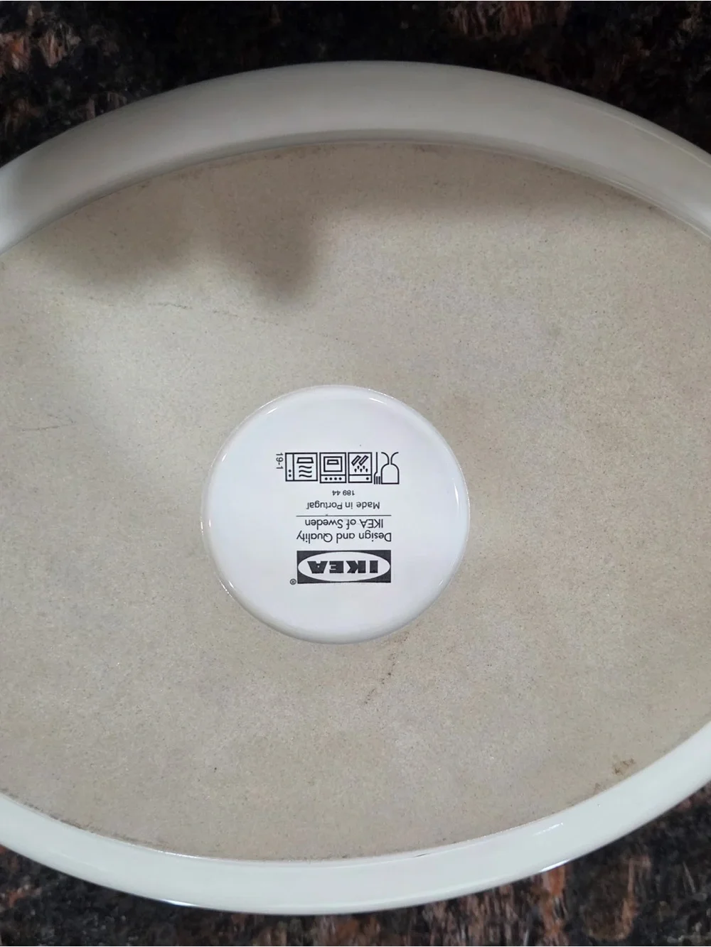 IKEA White Ceramic Serving Platter